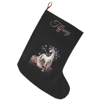 Unicorn Personalized  Large Christmas Stocking