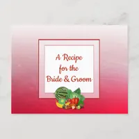 Red Fruity Wedding Recipe Card