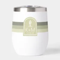 Desert Vibes Wedding Sage ID1019 Thermal Wine Tumbler