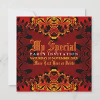 Tribal Exotic Tiger Jungle Party  Invitation