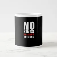 Minimalistic Design No Kings Rebellious No Kings G Giant Coffee Mug