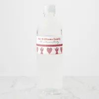 Ugly Sweater Knitted Hygge Angels Hearts Christmas Water Bottle Label