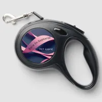 Chic Artistic Geometric Optical Illussion Retractable Pet Leash