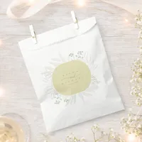 Eucalyptus Color Tones Wreath Yellow ID901 Favor Bag