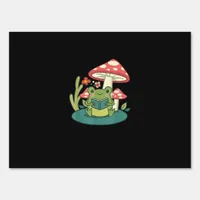 Cottagecore Mushroom Forest Toad Goblincore Mycolo Sign