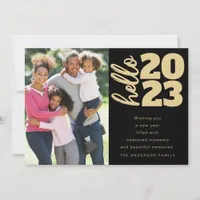 Hello 2023 | Happy New Year Photo Holiday Card