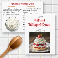 Happy Whipped Cream Day | January 5th Postcard