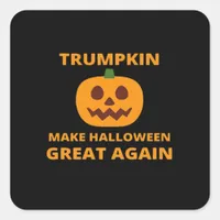 Trumpkin Make Halloween Great Again, Trumpkin Hall Square Sticker