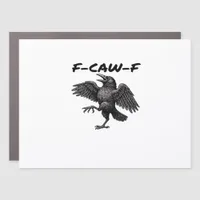 F Caw F Essential Vintage Graphic Look Car Magnet