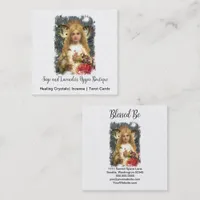 Adorable Fairy Square Business Card