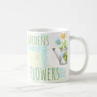 Garden Words Watering Can Mug