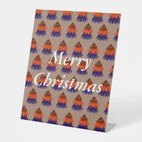 Multicolored Christmas Tree - Pedestal Sign