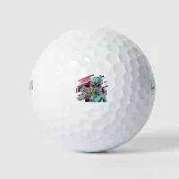 Alien Pizza Golf Balls