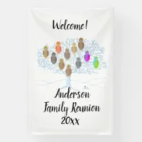 Banner - Family Tree with Owls