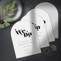 Decorative Modern Wedding Arch ID887 Invitation