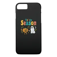 Tis Season Pumpkin Leaf Latte Fall Softball iPhone 8/7 Case