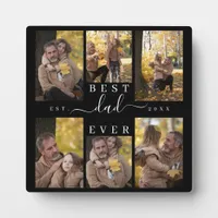 Best Dad Ever | Father's Day 6 Photo Collage Plaque