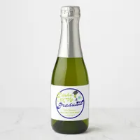 Dinks with Graduate Green Pickleball Graduation Sparkling Wine Label