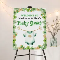 Lucky Charm Irish Baby Shower Welcome Sign