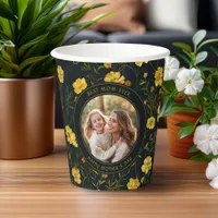 Elegant Yellow Buttercup Flowers Mother's Day Paper Cups