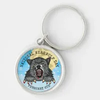 National Werewolf Day February 6th  Keychain