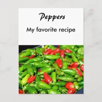 Recipe Card - Peppers