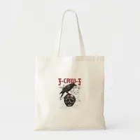 F-Caw-F Funny Halloween Crow Raven Gothic Humor Tote Bag