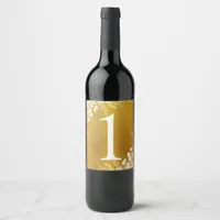 Wine Label Table Number | Vineyard (Gold Foil)