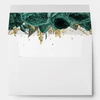 Budget Green Floral Elegant   Envelope