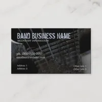 Industrial Grunge Guitar Business Card