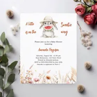 A little Sweetie bunny Baby Shower invitation