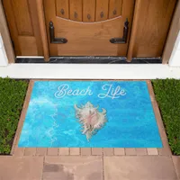 Conch Shell "Beach Life" Doormat