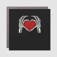 Skeleton Heart Hands Sign Valentine's Day Cute Hea