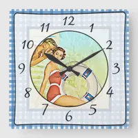 Nostalgic Vintage Retro Couple Kitchen Clock