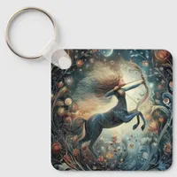 Sagittarius Zodiac Astrology Mystical Birthday Keychain