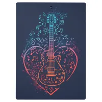 Guitar Heart Clipboard