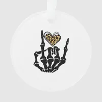 Skeleton Heart Hands Classic Ornament