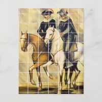 Some Kansas City Plaza Tiles With Horses Postcard