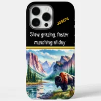 Majestic Buffalo by a Serene Mountain Stream iPhone 16 Pro Max Case