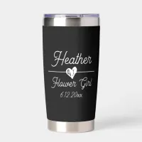 Cute Personalized Flower Girl Insulated Tumbler