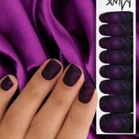 Midnight Amethyst – Smoke Swirl Minx Nail Art