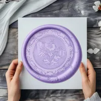 Ornate Monogram Wax Seal Sticker