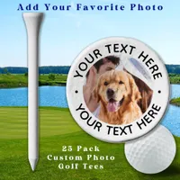 Custom Photo Personalized Golfer Birthday Gift Golf Tees