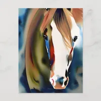 Paint Horse Watercolor Postcard