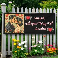 Marriage Proposal | Retro Mid-Century Romantic Banner