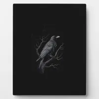 Crow, F-Caw-F Funny Bird Moon Gothic Adult Humor T Plaque