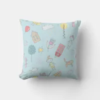 Hand Drawn Cute Stuff ID360 Throw Pillow