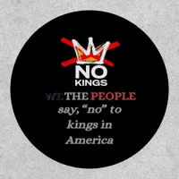 No Kings We the People Freedom Classic Style Patch