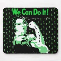 Lyme Disease awareness "We Can Do It" Mouse Pad