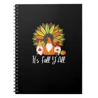 Fall Gnomes With Autumn Pumpkin It’s Fall Y’all Notebook